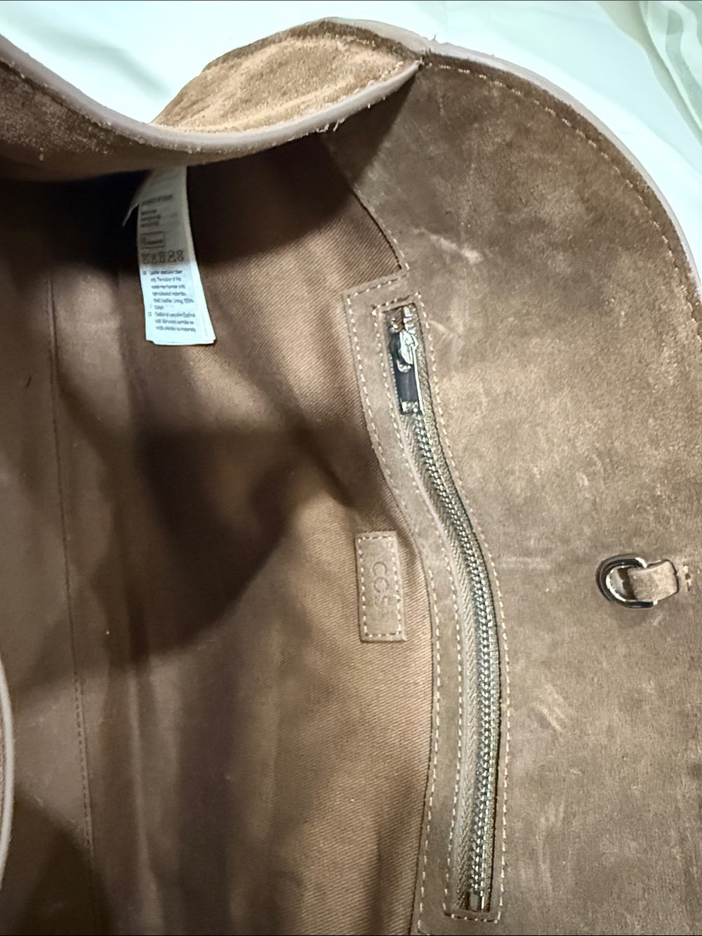 COS small studio bowling bag - suede brown - Picture 7 of 8